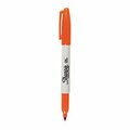 Dymo Sharpie, FINE TIP PERMANENT MARKER, ORANGE, DOZEN 30006